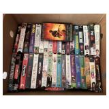 Box of VHS movies