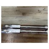 2- Decorative curtain rods  28-48 inch