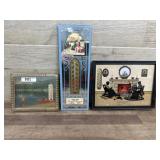 3- Vintage advertising thermometers