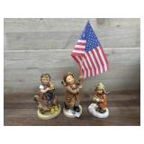 3- Goebel figurines