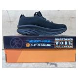 Skechers Work Black Sneakers, Size 6.5