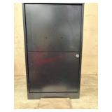 Black Metal File Cabinet with Keys