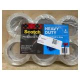 Scotch Heavy Duty Packaging Tape, 6 Pack