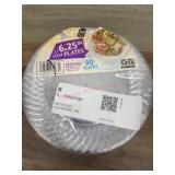 Pack of 90 Clear Plastic Plates
