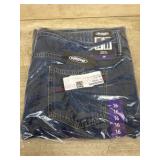 Ladies 16 wide leg belted jeans