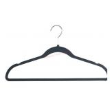 50-Pack Heavy Duty Black Rubberized Hangers