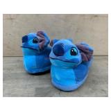 Blue Stitch-Themed Plush Slippers