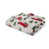 Lounge Throw with Red Truck Design
