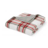 Plaid Reversible Throw Blanket