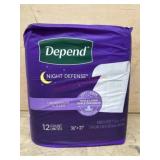 Depend Night Defense Underpads, Pack of 12