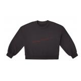 Women's Small Black Sandwash Crewneck