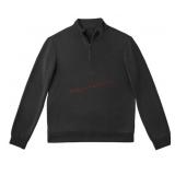Black XS Men's Sandwash Quarter-Zip Pullover