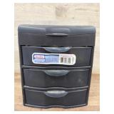 3 drawer organizer of reloading supplies