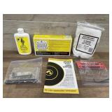 Bore cleaner. Seasoning kit. Patches.
