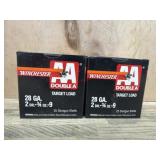 Winchester double a 28 ga 9 shot 25 per box