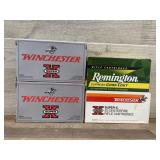 243 win, winchester 40 rds. Remington 10 rds 10