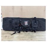 LuxHmox softaide tactical 2 gun backpack strapped