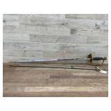 US Model 1860 field and officers sword and