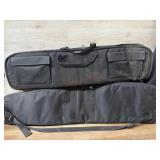 2 black gun cases