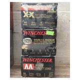 3 boxes Winchester 20 gauge shells 25 per box