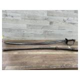 Model 1841 cavalry saber with scabbard loose