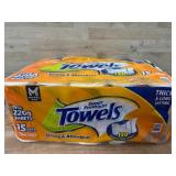 Orange Top Towels, 15 Mega Rolls