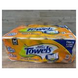 Orange Top Towels, 15 Mega Rolls