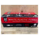 Disposable White Plastic Forks