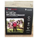 Inflatable LED Mascot Decoration, 7 Ft