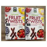 Organic Fruit Twists, Strawberry Mango and Wildber