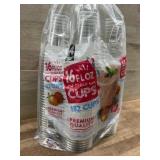 Clear Plastic Cups, Pack of 132