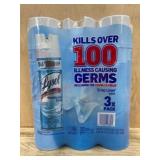 Lysol Disinfectant Spray Crisp Linen 3-Pack