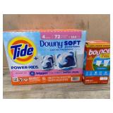 Tide Pods, Downy Boosters, and Bounce Sheets