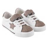 Size 10 White and Glitter Kidsï¿½ Sneakers
