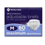 Adjustable Briefs for Men and Women, 60 Count
