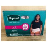 Depend Fresh Protection Underwear, Large