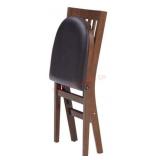 Wood Folding Chair with Padded Seat