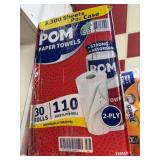 30 rolls Pom paper towels
