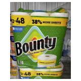 12 rolls bounty paper towels