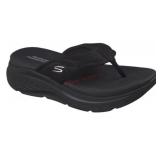Ladies Flip-Flops, Size 8, Navy/Multi