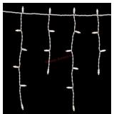 LED Icicle Lights, 300 Count, Warm White