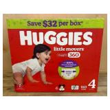 Huggies Little Movers Size 4 Diapers, 160 Ct