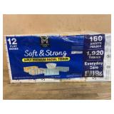 12-Pack Soft & Strong 2-Ply Facial Tissue