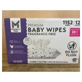 Premium Fragrance-Free Baby Wipes, 1152 Count