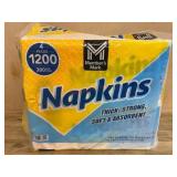 Bulk Pack of Napkins, 1200 Count