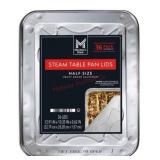 Half-Size Aluminum Steam Table Lids, 36 ct.