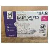 Fragrance-Free Baby Wipes, 12 Pack, 1152 Ct