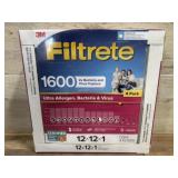 3M Filterete Air Filters 12x12x1 (Four Count)