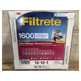 3M Filterete Air Filters 12x12x1 (Four Count)