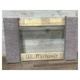 4 Wheel wood furniture moving cart